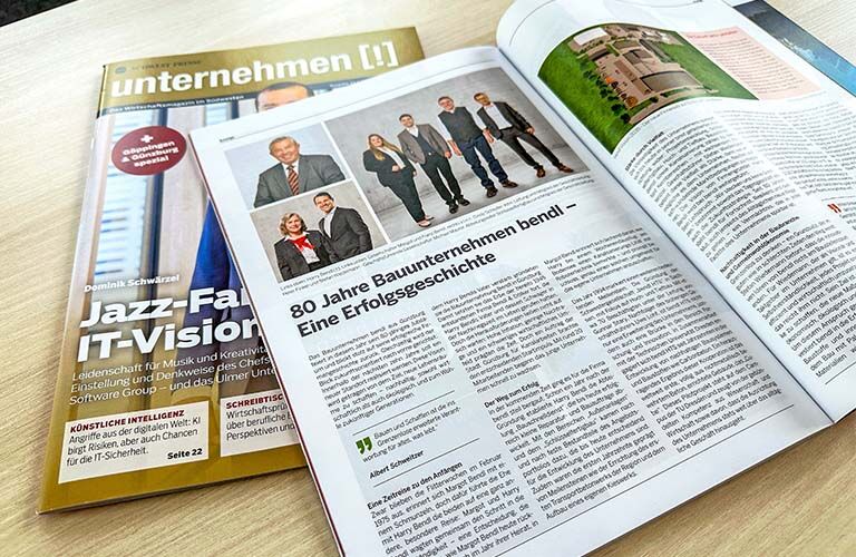 80 Jahre bendl im Wirtschaftsmagazin unternehmen!