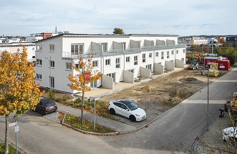 7 schlüsselfertige Reihenhäuser in Gersthofen.