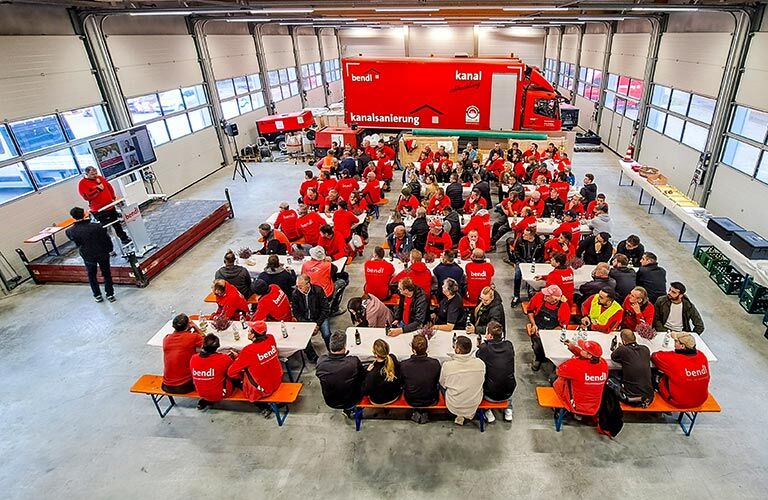 Betriebsversammlung beim Bauunternehmen bendl 2023
