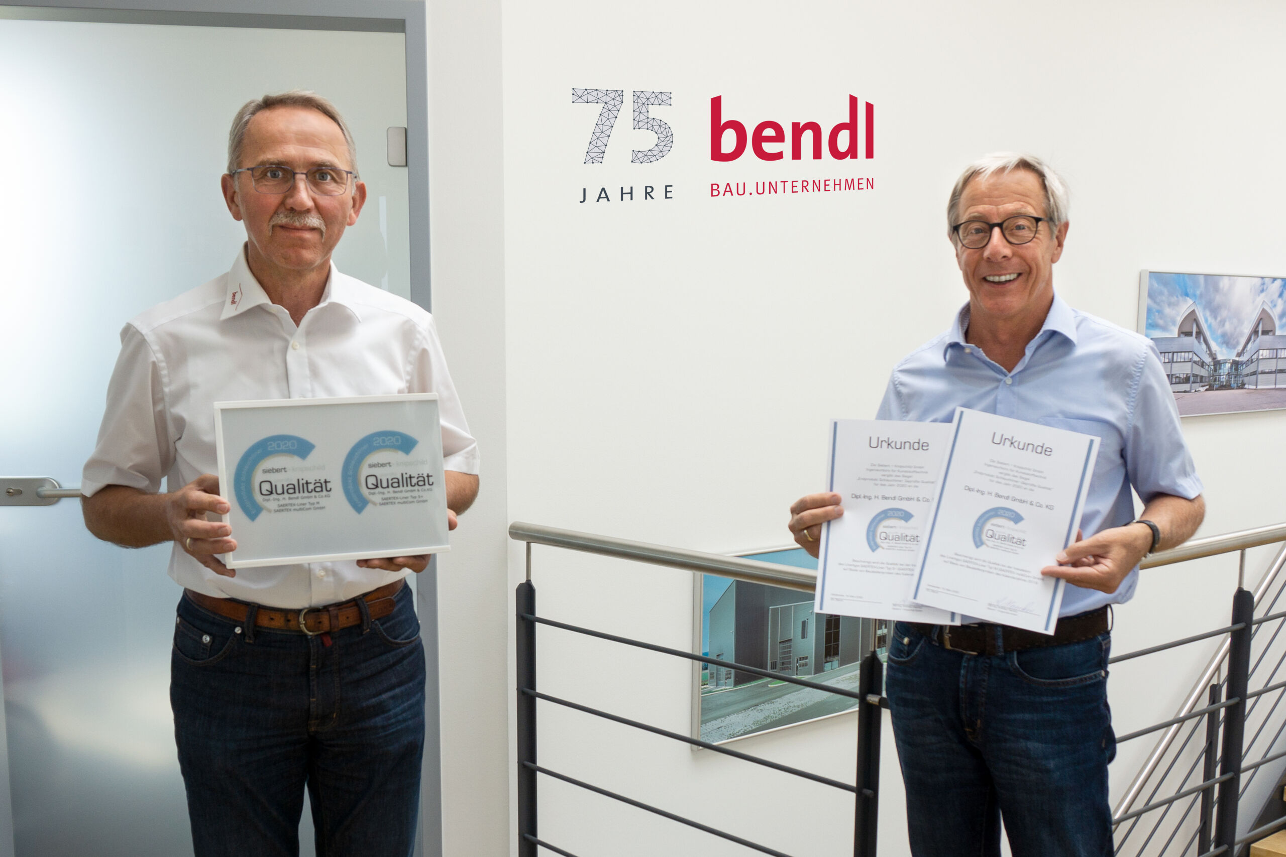 Doppelte Auszeichnung geprüfte Qualität 2020 - bendl Kanalsanierung
