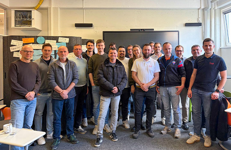 Gruppenfoto aller Bauleiter