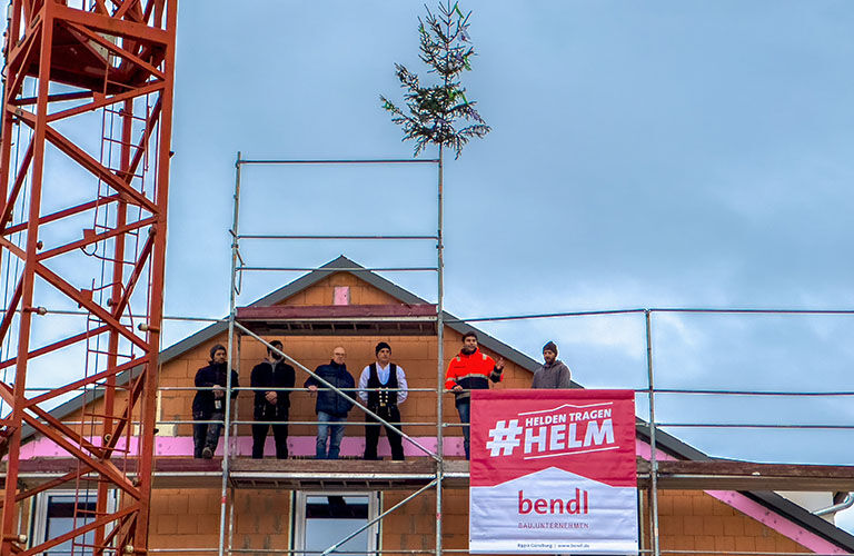 Das Richtfest fand am 3. Dezember statt.