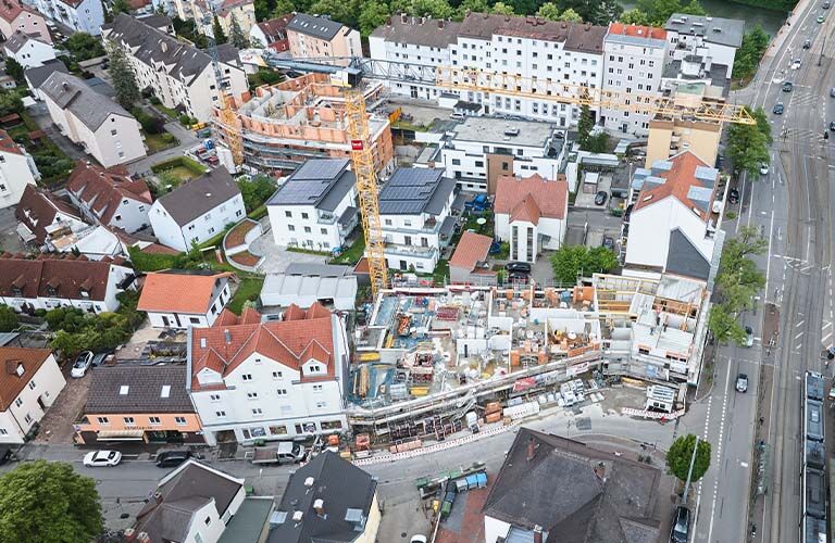Wohnanlage mit 38 Wohneinheiten in Augsburg