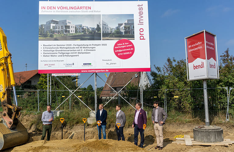 Spatenstich Wohnanlage Illertissen