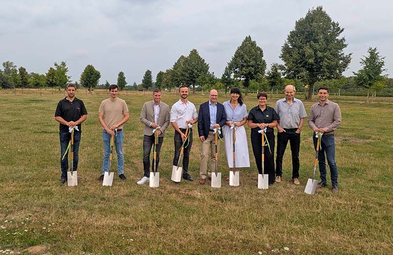 Spatenstich für ein Hotelprojekt in Leipheim