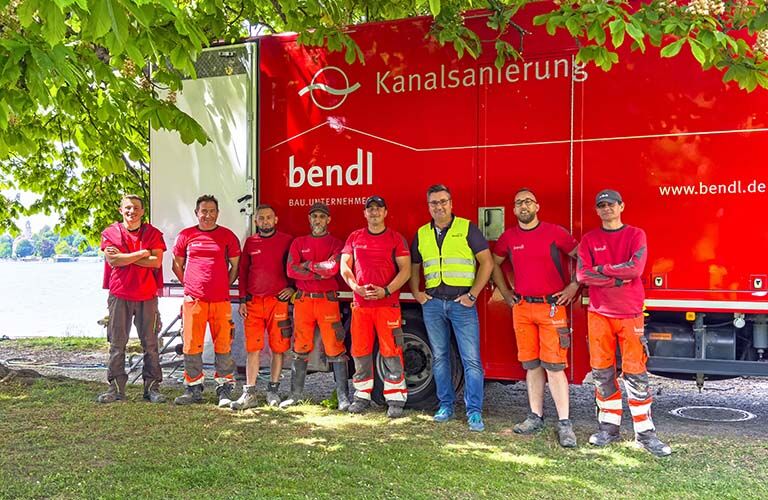 Unser Kanalsanierungsteam am Bodensee.