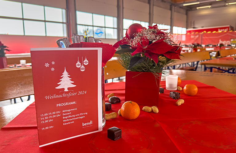 Weihnachtsfeier bei bendl.