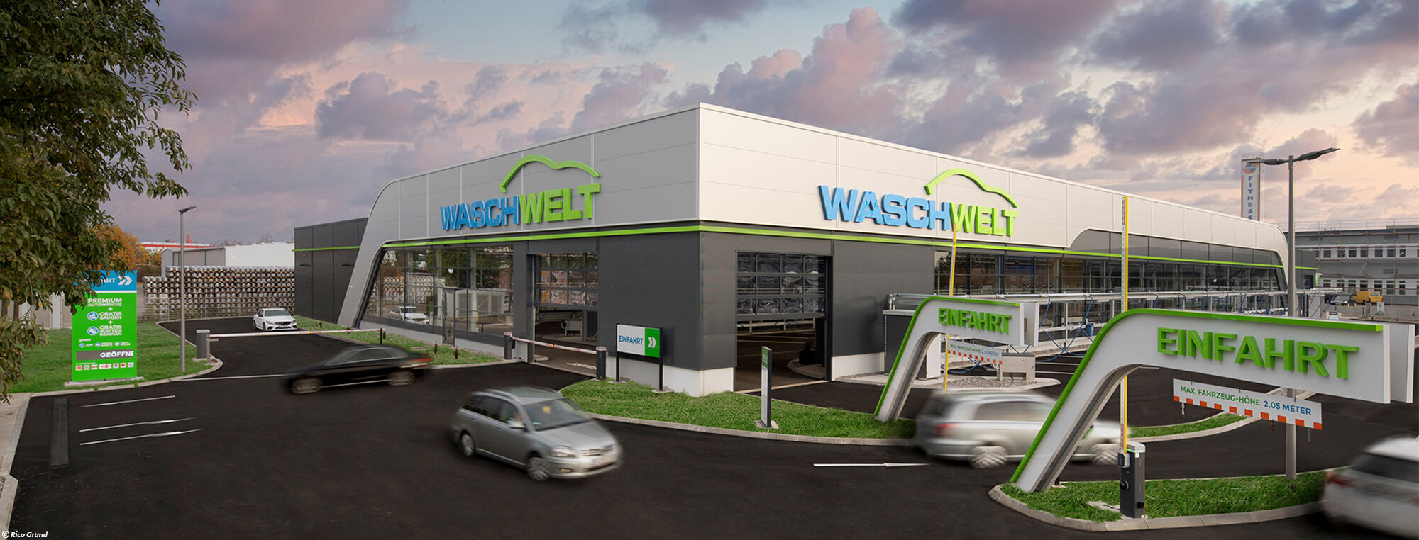 Bau der neuen WaschWelt in Lechhausen