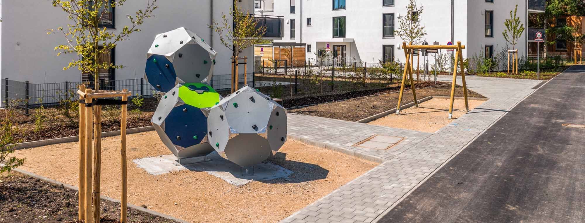 Tiefbau & Außenanlagen – Wohnanlage Neusäß